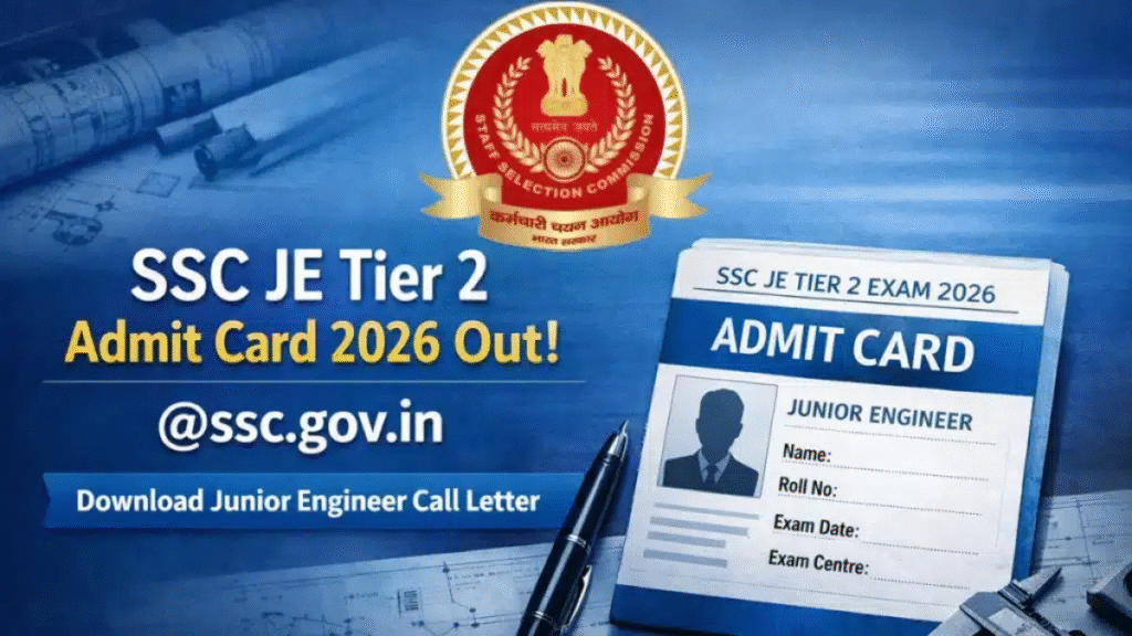 SSC JE Tier 2 Admit Card 2026 Released