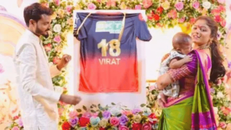 Maharashtra Family Names Newborn ‘Virat’ in Grand RCB-Themed Ceremony