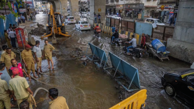 Pipeline Burst Floods Bandra West: Traffic Chaos and Water Crisis in Mumbai