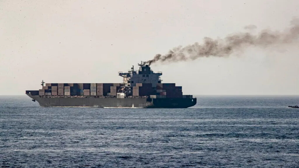 Iran Attacks Container Ship