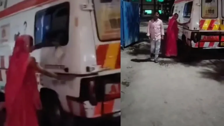 Heartbreaking Video of Woman Cleaning Ambulance in Katni