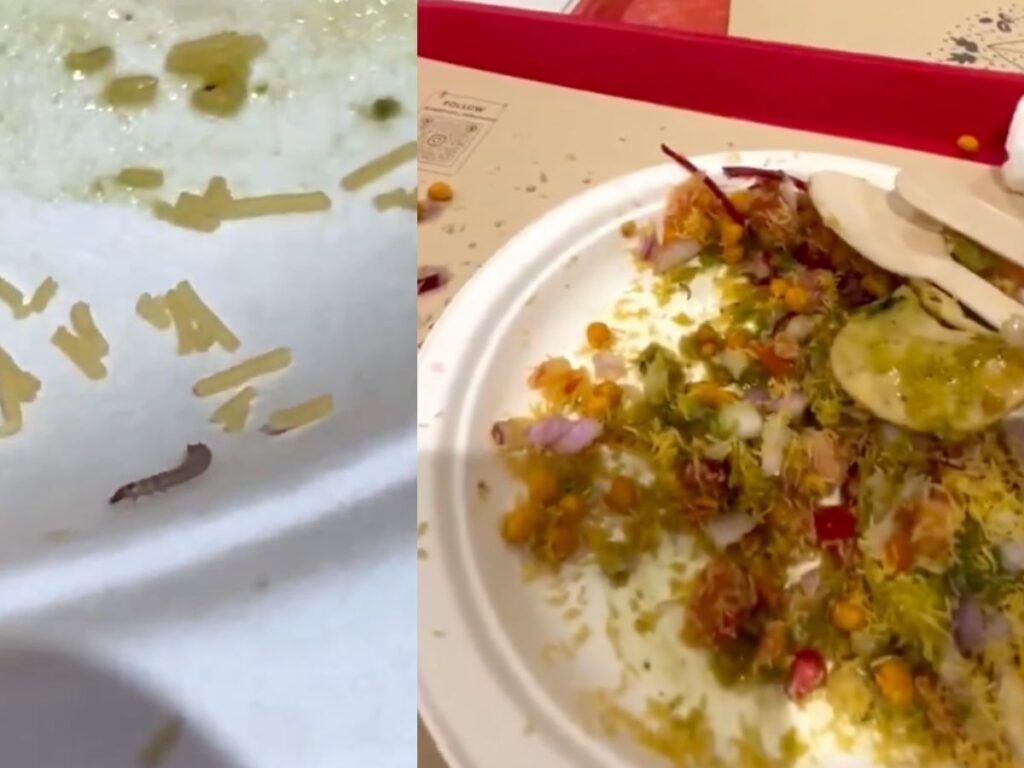Live Worm Found in Sev Puri