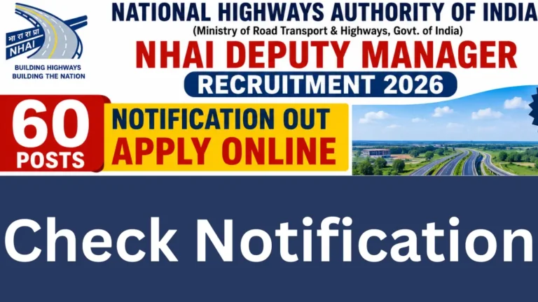 NHAI Recruitment 2026 Applications