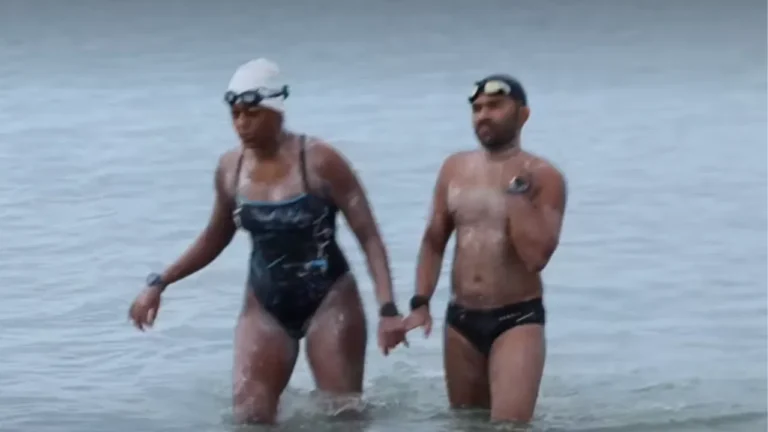 Bengaluru Couple Creates History with 10-Hour Swim from Sri Lanka to India