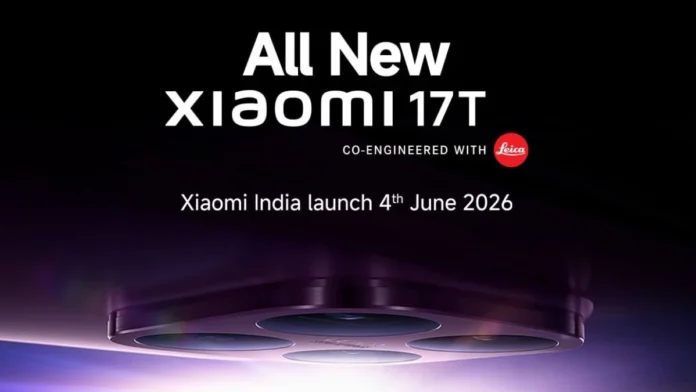 Xiaomi 17T India Launch Officially Locked for June 4