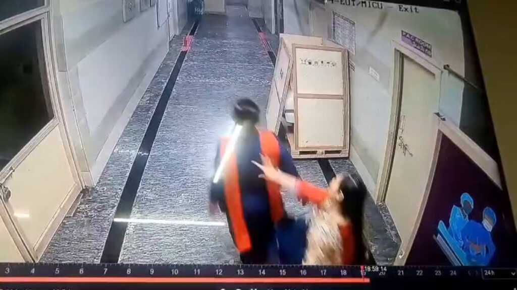 Viral video of women's scuffle inside Hyderabad hospital