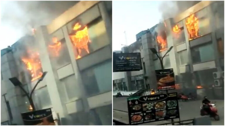 Massive Fire Outbreak Controlled at Pacific Mall’s Cinema Hall in Ghaziabad; No Casualties Reported