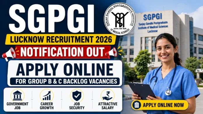 SGPGIMS Lucknow Recruitment 2026: Official Notification Released