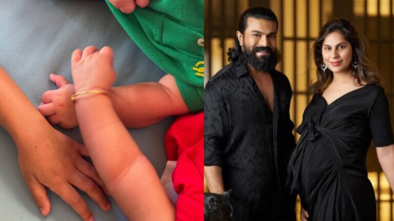Ram Charan and Upasana Share First Glimpse of Newborn Twins on 14th Wedding Anniversary