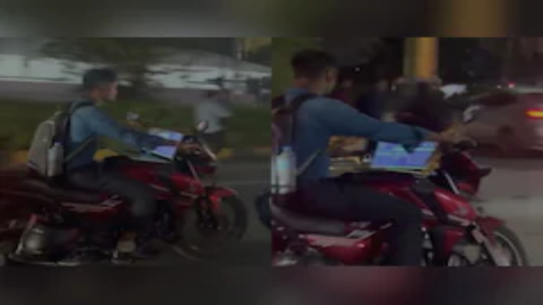 ‘Work From Bike’: Viral Hyderabad Video Sparks Outrage