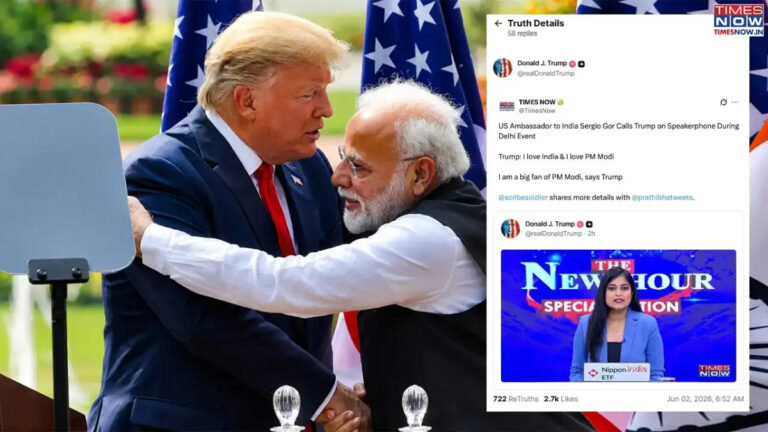 Trump Shares Times Now Video to Reaffirm His “Love India” Message