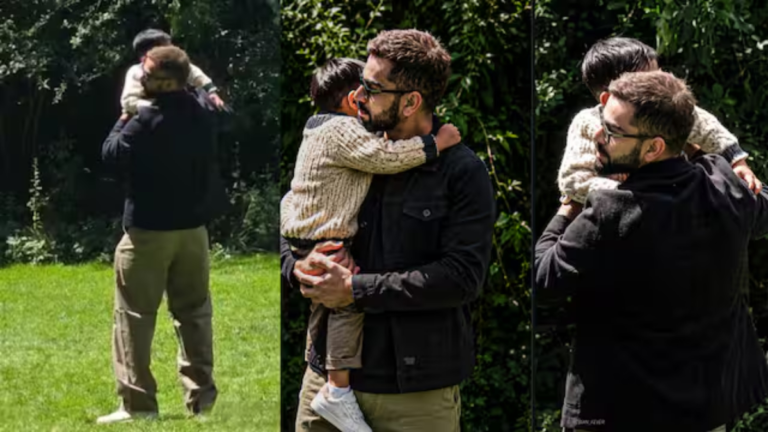 Virat Kohli Soaks Up the Sun with Son Akaay in London Park; Heartwarming Family Photos Go Viral