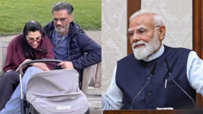 Suniel Shetty Reveals Granddaughter's Cute PM Modi