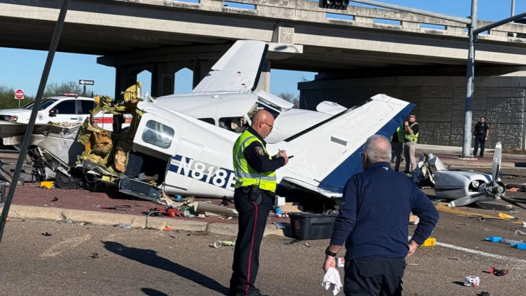 First Responders Smash Window to Save Survivors in Fierce Texas Plane Crash