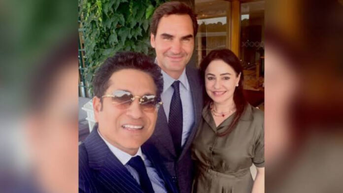 Sachin Tendulkar and Roger Federer Sachin Tendulkar and Roger Federer